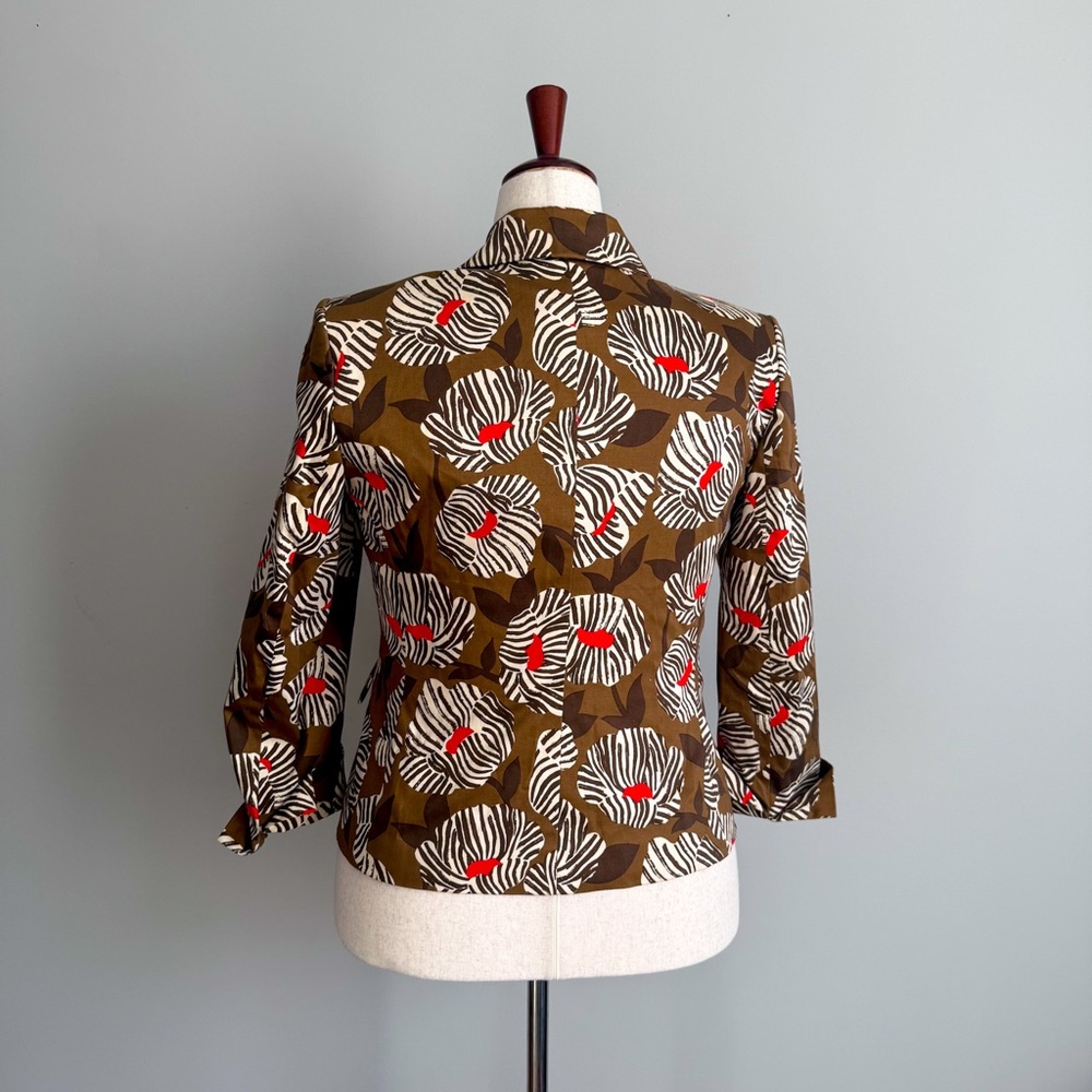 Chic Flower Print Blazer - Picture 5 of 7